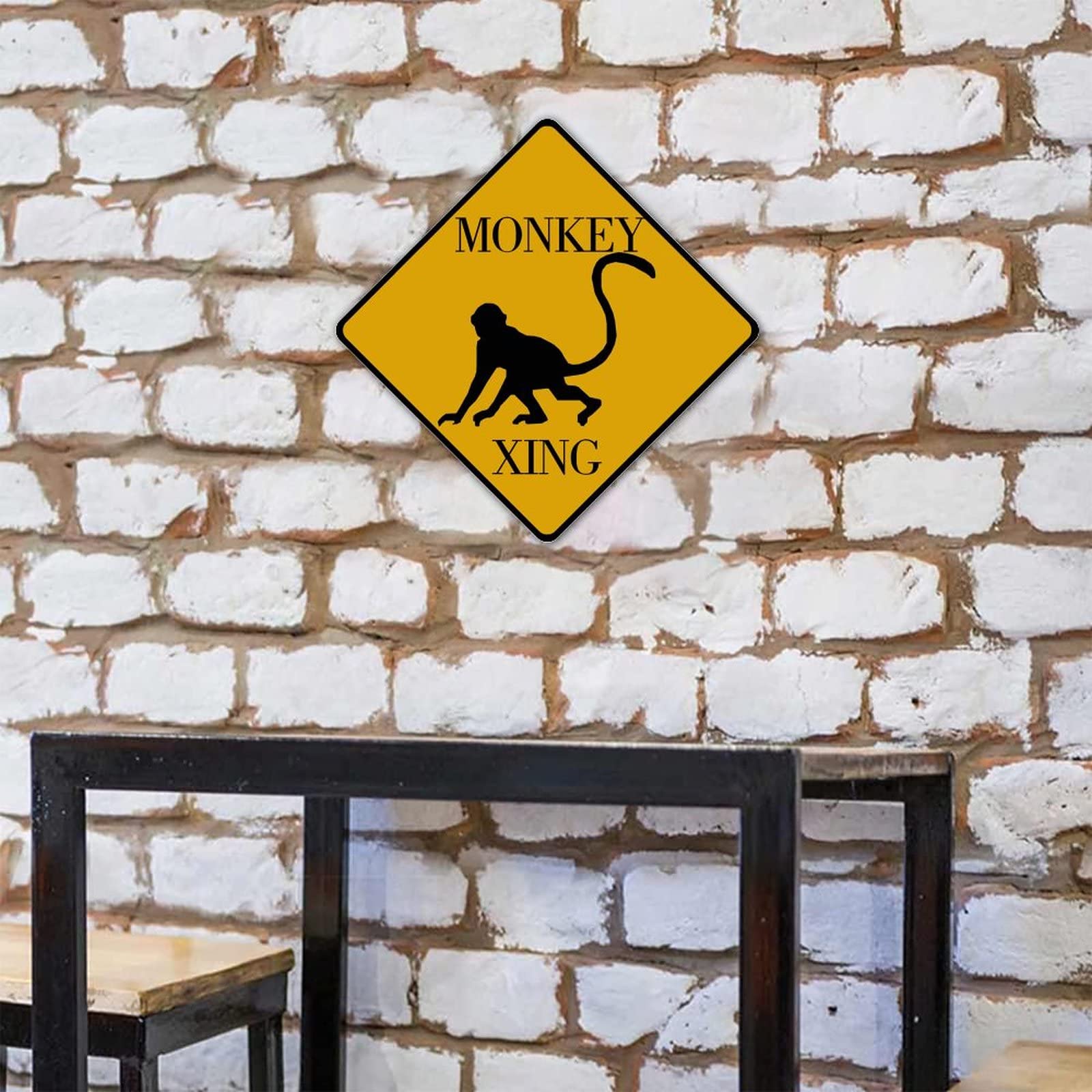 Amazon.com: Caution Monkey Sign, Custom Caution Monkey Sign